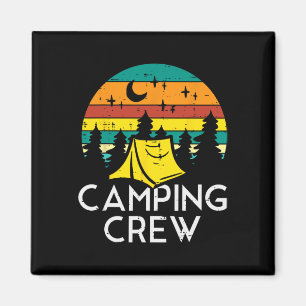 Camping Crew Cute Camper Boys Girls Kids Youth Tod Magnet