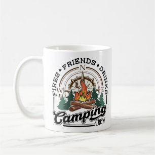 Camping Crew Fries Friends Drinks Coffee Mug
