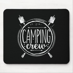 Camping Crew Group Matching Tee Hiking Family Vaca Mouse Pad