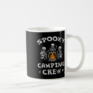 Camping Crew Halloween Camping Skeleton Campsite  Coffee Mug