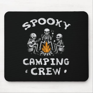 Camping Crew Halloween Camping Skeleton Campsite Mouse Pad