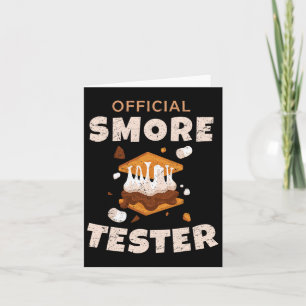 Camping Crew Official Smore Tester Marshmallows S' Card
