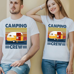 Camping Crew Shirt, Camp Life Tee, Happy Camper T- T-Shirt