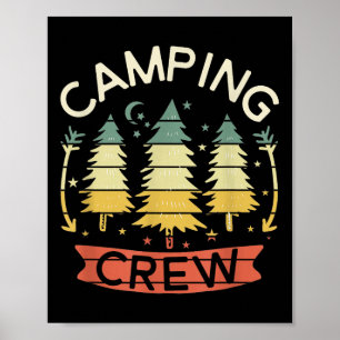 Camping Crew Shirt Kids Family Camping Shirts Matc Poster