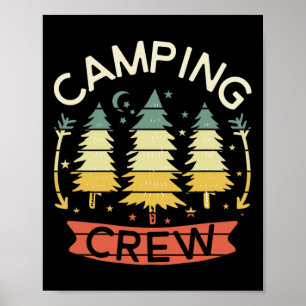 Camping Crew Shirt Kids Family Camping Shirts Matc Poster