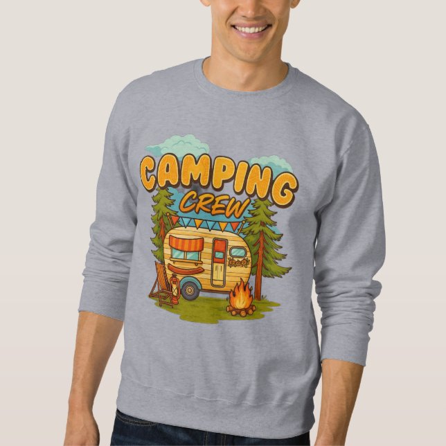 Camping Crew Sweatshirt (Front)