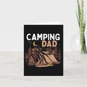 Camping Dad Camper Happy Father's Day Campfire Men Card