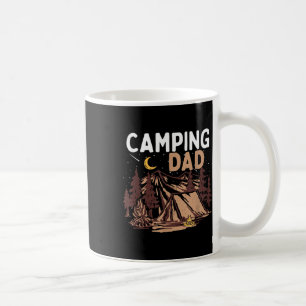 Camping Dad Camper Happy Fathers Day Campfire Men Coffee Mug