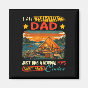 Camping dad definition much cooler father's day magnet