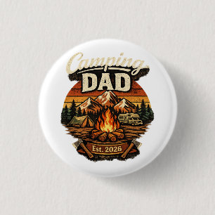 Camping Dad Est. 2026 Personalised button