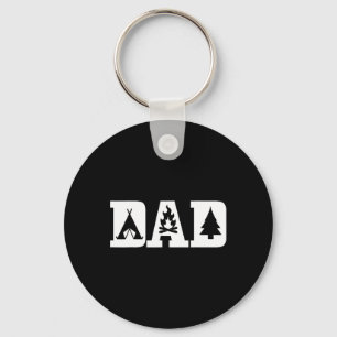 Camping Dad Father's Day Outdoor Bushcraft Camper  Key Ring