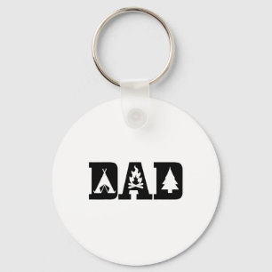 Camping Dad Father's Day Outdoor Bushcraft Camper Key Ring