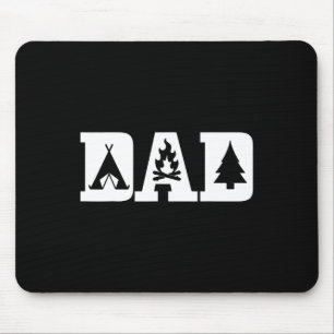 Camping Dad Father's Day Outdoor Bushcraft Camper  Mouse Pad