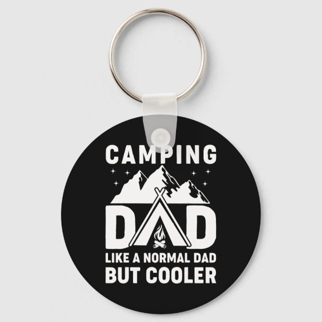 Camping Dad Funny Camper Fathers Day Adventure Dad Key Ring (Front)