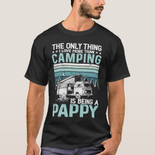 Camping Dad Papaw Retro Vintage Outdoor Grandparen T-Shirt