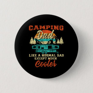 Camping Dad Pop Up Camper Rv Trailer Retro Vintage 6 Cm Round Badge
