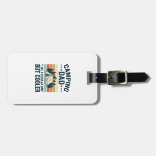 Camping Dad Vintage Retro Outdoor Vector Shirt Des Luggage Tag