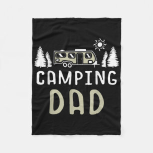 Camping Dad Wanderlust Nature Camper Stargazing Ca Fleece Blanket