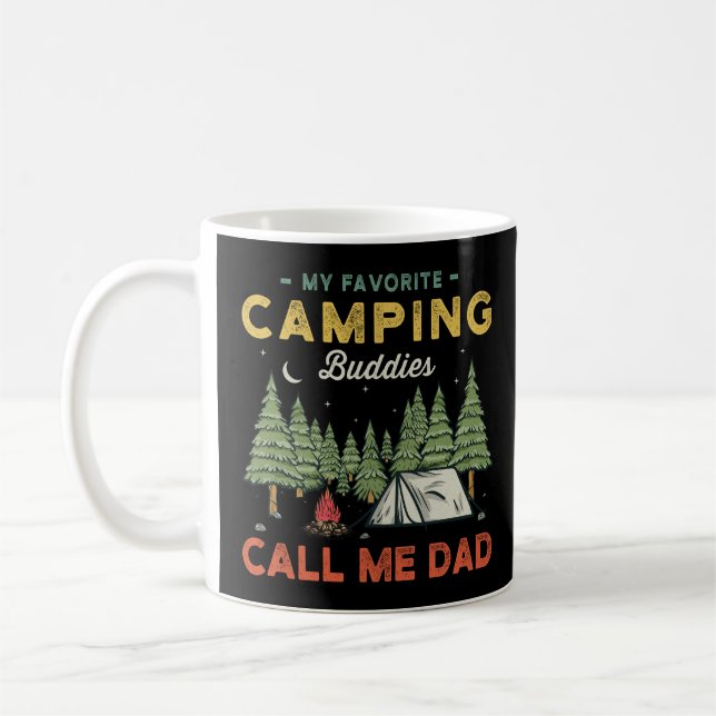 Camping Dads Gift Coffee Mug (Left)