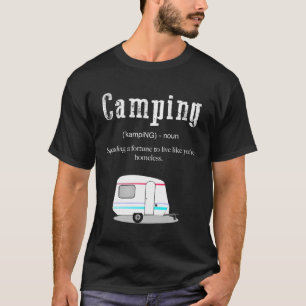 Camping Definition Shirt Funny Camper Long Sleeve 