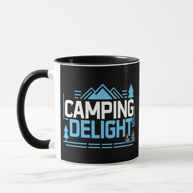 Camping Delight, summer Camp  Mug (Left)