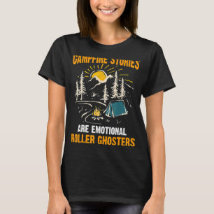 Camping Emotional Roller Ghosters Halloween Summer T-Shirt