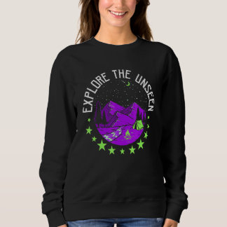 Camping Explore The Unseen  Hiker Camp Mountain Sweatshirt