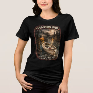 Camping Fail Women's Tri-Blend Dark Shirt