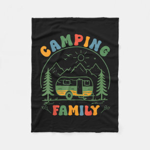 Camping family 2026 camping summer vacation crew fleece blanket