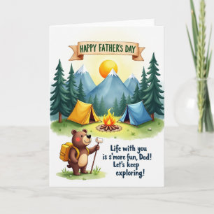 Camping Fathers Day Card