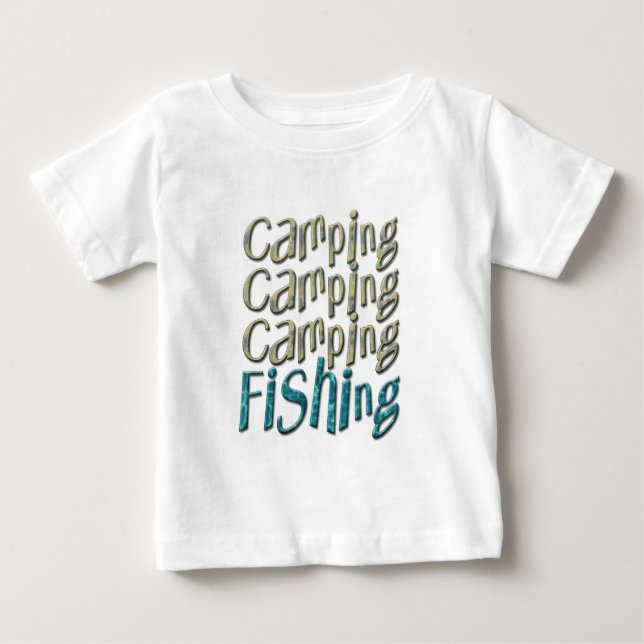 Camping Fishing Baby T-Shirt (Front)