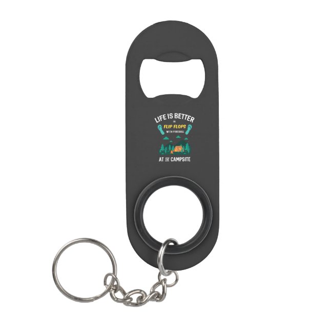 Camping - Flip Flops With Fireball (Front)