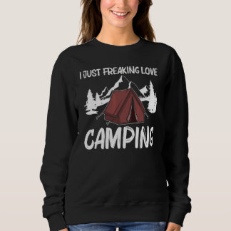 Camping For Men Women Overnight Outdoor Activity 1 Sweatshirt