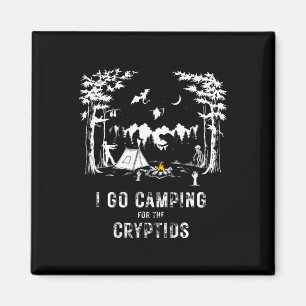 Camping For The Cryptids Bigfoot Mothman Alien Sas Magnet