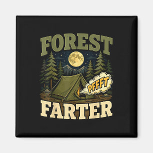 Camping forest farter tent humour magnet