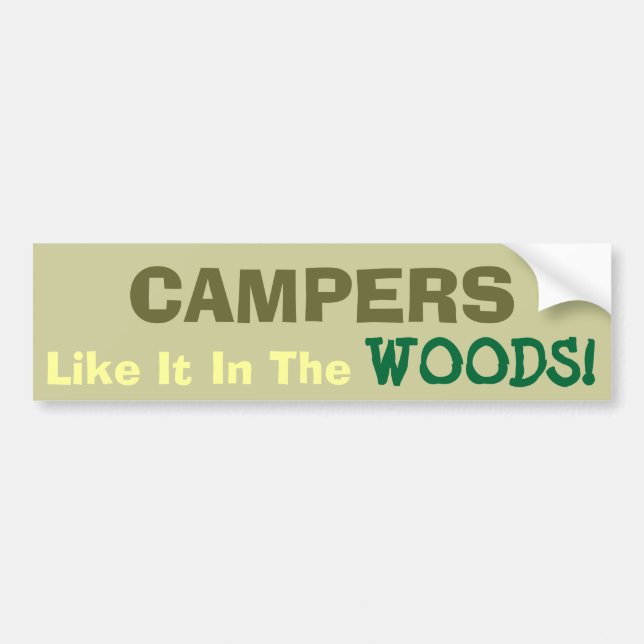 Camping Fun! Bumper Sticker (Front)