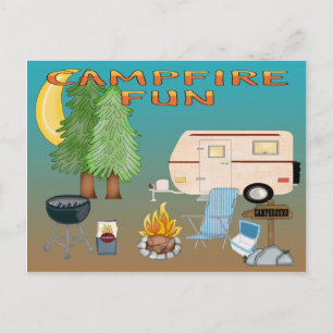 Camping Fun Postcard