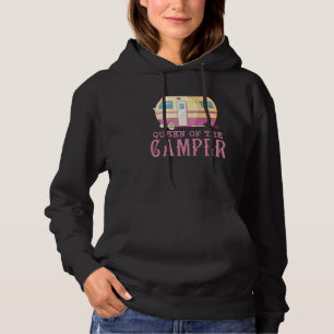 Camping Funny Queen Vintage Rv Van Of The Camper R Hoodie