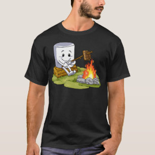 Camping Gift S'Mores Marshmallow Camp Fire T-Shirt