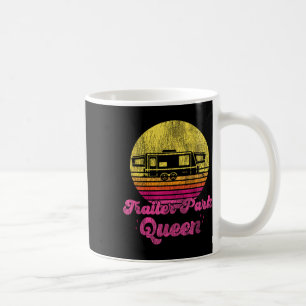 Camping Girl Retro Vintage Trailer Park Queen Coffee Mug