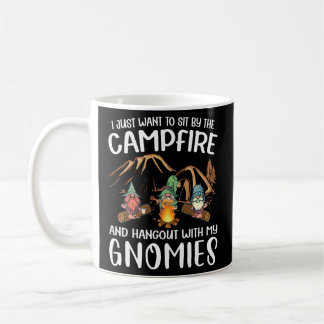 Camping Gnome Hangout With My Gnomies Campfire Coffee Mug