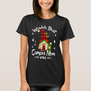 Camping Grandma Gnome For Worlds Best Camper Mum T-Shirt