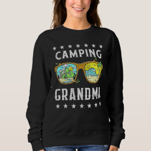 Camping Grandma Retro Outdoor Graphic Tee Happy Ca