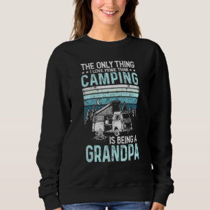 Camping Grandpa Retro Vintage Outdoor Grandparent Sweatshirt