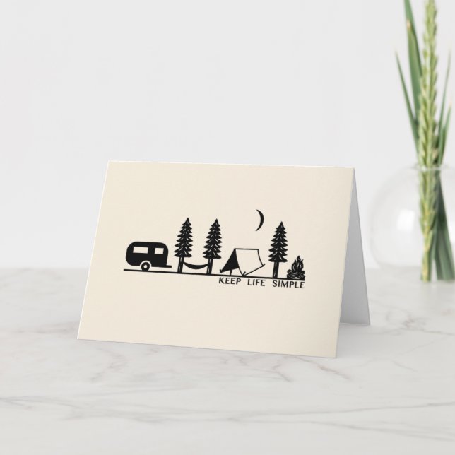 Camping Greeting Card (Front)