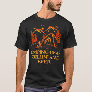 Camping Grillin And Beer Camper Party Camp Celebra T-Shirt