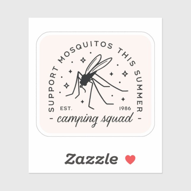 Camping group mosquito funny summer camp trip (Sheet)