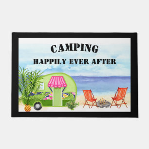 Camping Happily Ever After Door Mat