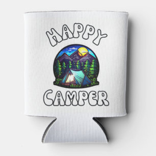 Camping Happy Campers Road Trip Family Vacation Can Cooler