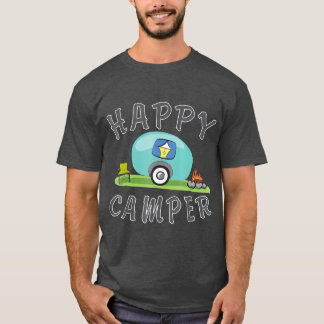 Camping   Happy Camping Trailer Camper T-Shirt
